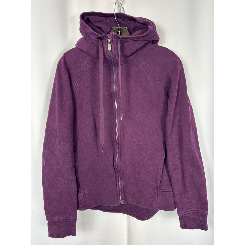 Lululemon Scuba Full Zip Hoodie Purple Athletic Sweatshirt Size 10